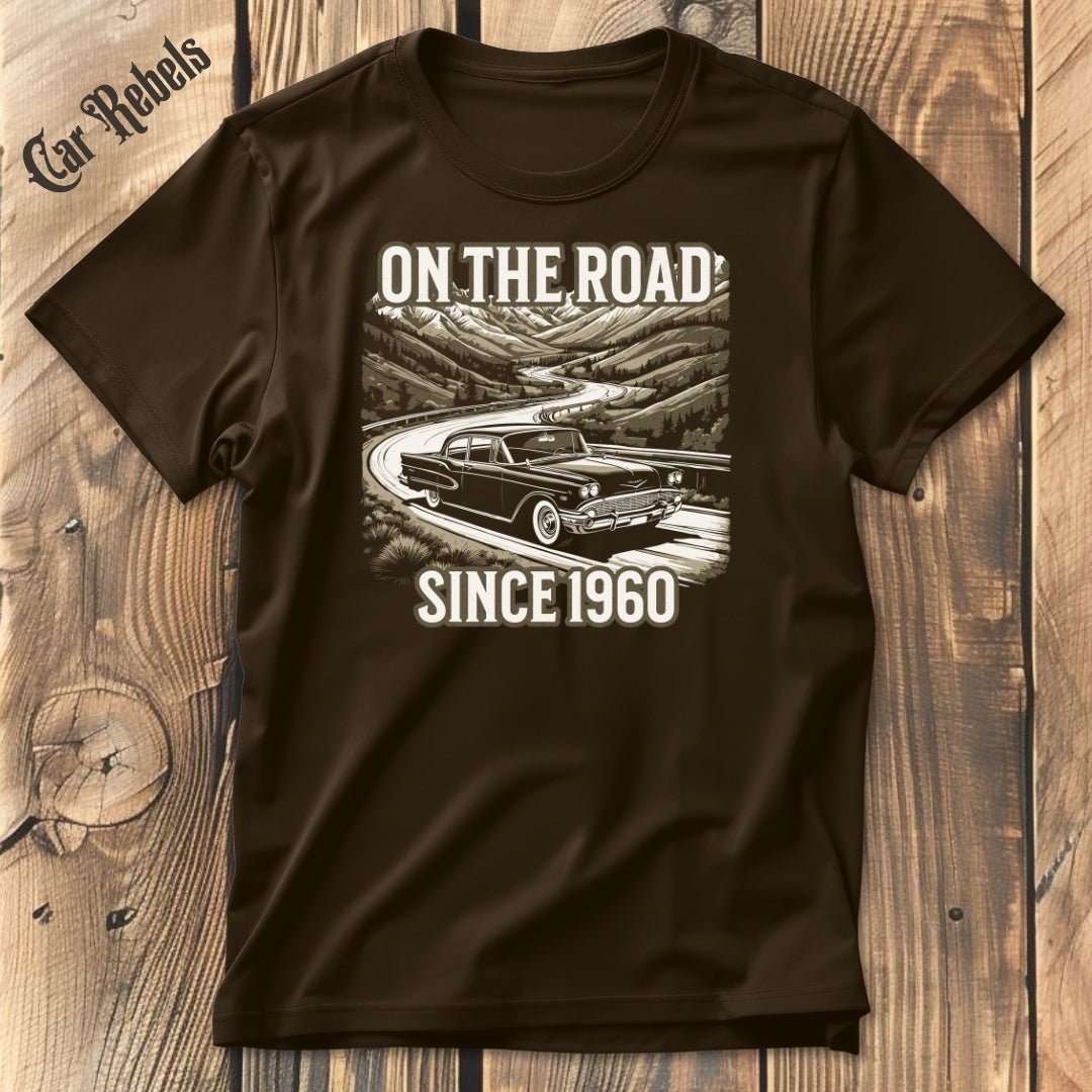 On the road 60 Geburtstags T-Shirt - Car Rebels