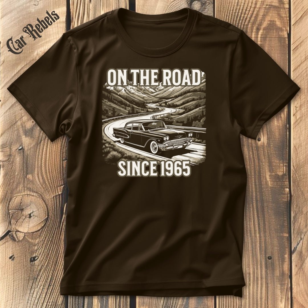 On the road 65 Geburtstags T-Shirt - Car Rebels