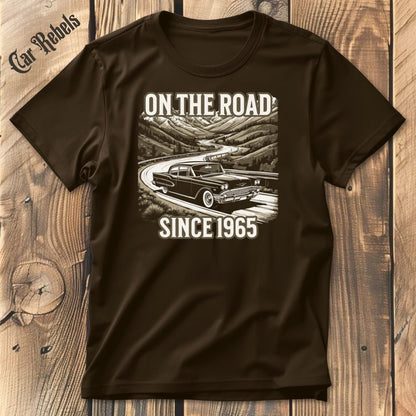 On the road 65 Geburtstags T-Shirt - Car Rebels