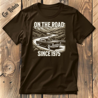 On the road 75 Geburtstags T-Shirt - Car Rebels