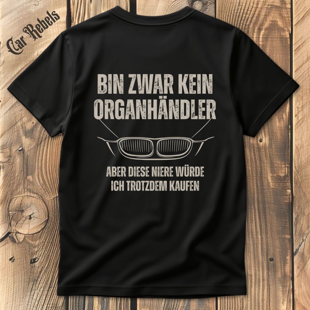 Organhändler BMW T-Shirt Backprint - Car Rebels