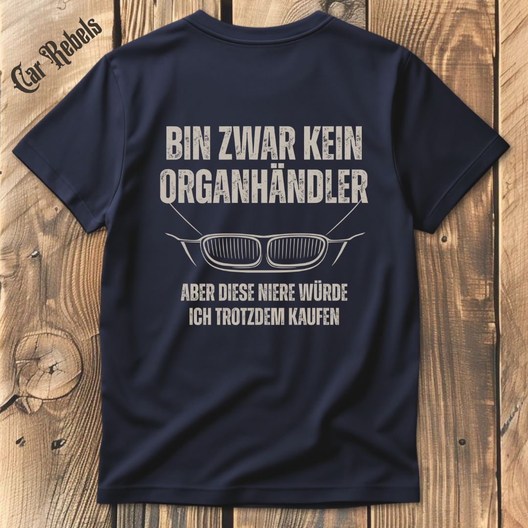 Organhändler BMW T-Shirt Backprint - Car Rebels