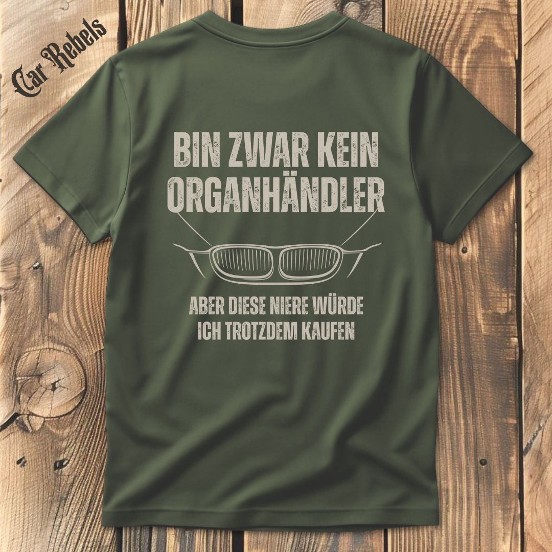 Organhändler BMW T-Shirt Backprint - Car Rebels