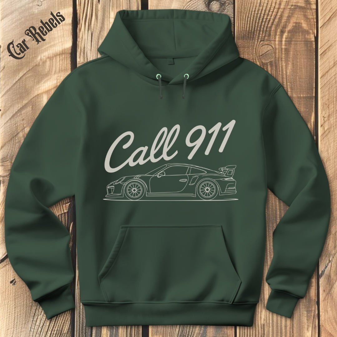 Porsche GT3 RS Call 911 Hoodie - Car Rebels