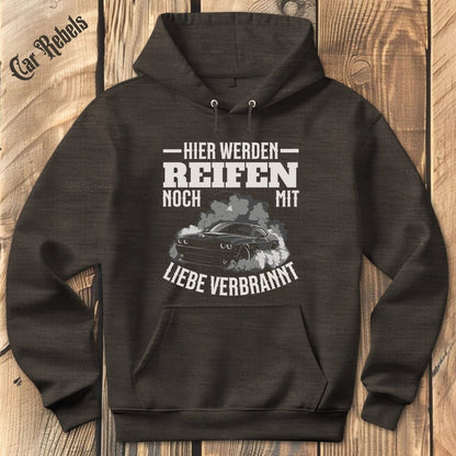 Reifen mit Liebe verbrannt Hoodie - Car Rebels