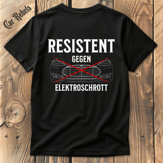 Resistent Elektroschrott T-Shirt Backprint - Car Rebels
