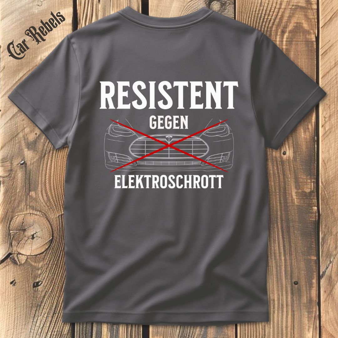 Resistent Elektroschrott T-Shirt Backprint - Car Rebels