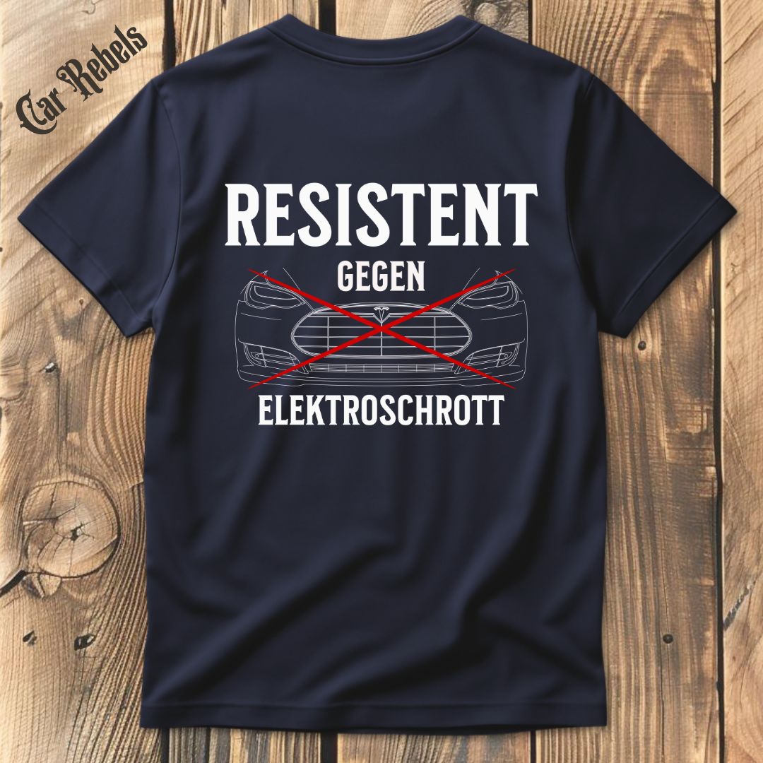 Resistent Elektroschrott T-Shirt Backprint - Car Rebels