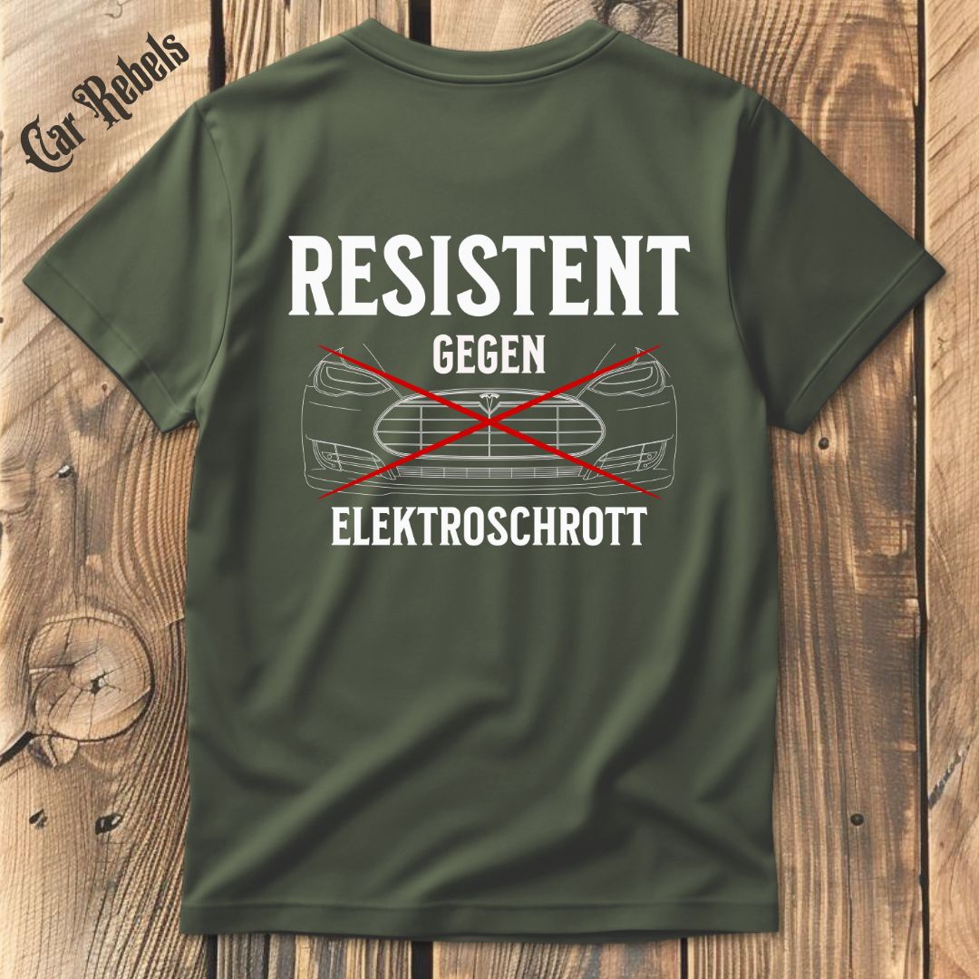 Resistent Elektroschrott T-Shirt Backprint - Car Rebels
