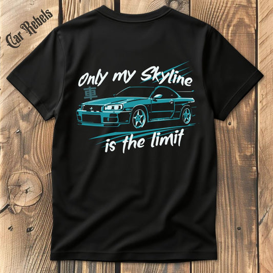 Skyline Limit T-Shirt Backprint - Car Rebels