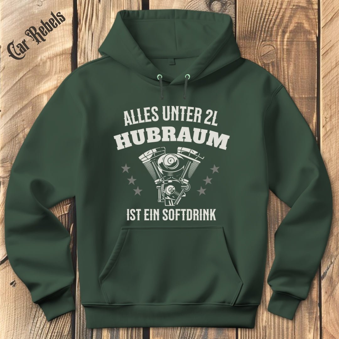 Softdrink 2L Hubraum Hoodie - Car Rebels