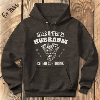 Softdrink 2L Hubraum Hoodie - Car Rebels