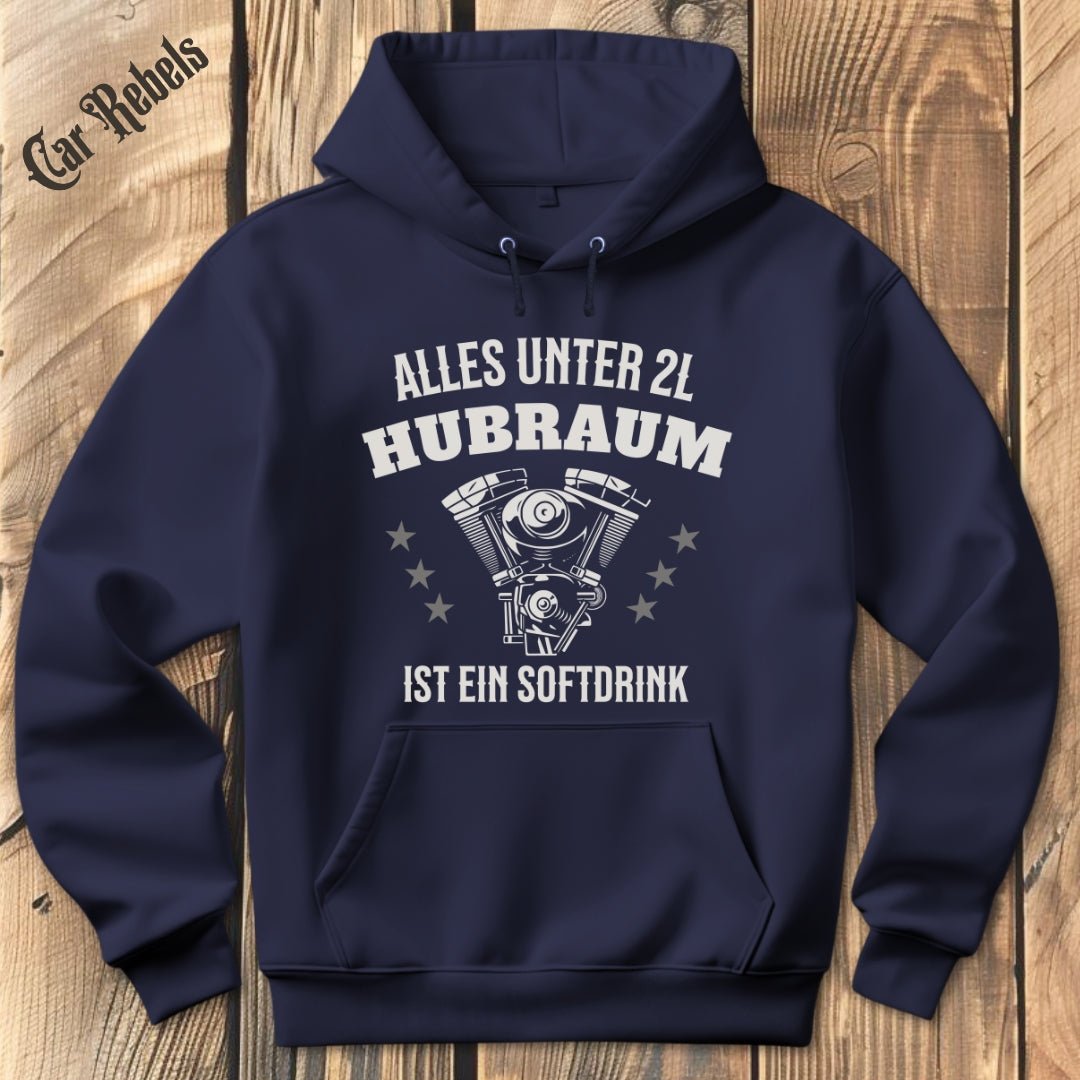 Softdrink 2L Hubraum Hoodie - Car Rebels