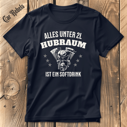 Softdrink 2L Hubraum T-Shirt - Car Rebels