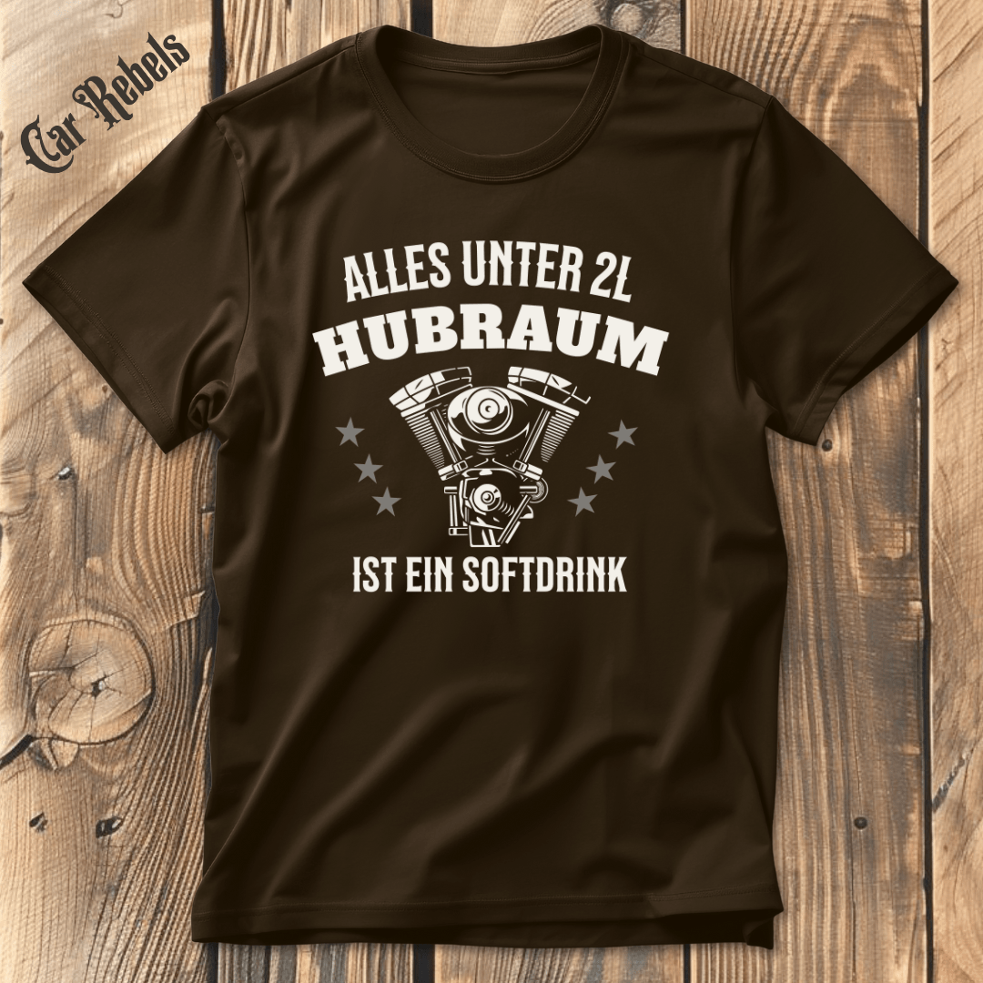 Softdrink 2L Hubraum T-Shirt - Car Rebels