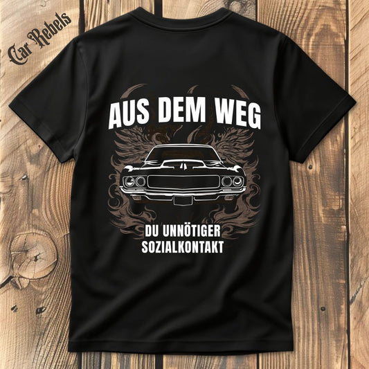 Sozialkontakt Flame T-Shirt Backprint - Car Rebels