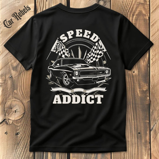 Speed Addict T-Shirt Backprint - Car Rebels