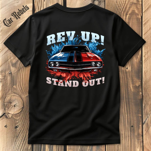Splash Rev2 T-Shirt Backprint - Car Rebels