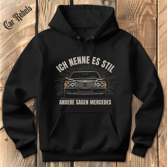 Stil Mercedes W123 Hoodie - Car Rebels