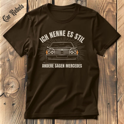 Stil Mercedes W123 T-Shirt - Car Rebels