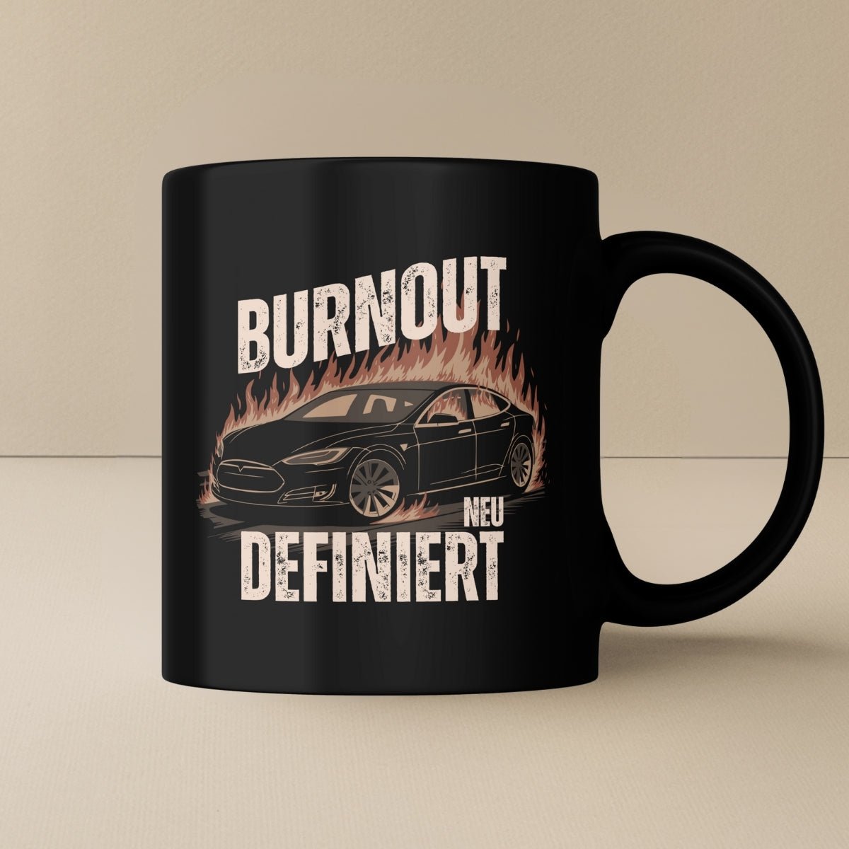 Tesla Burnout Tasse - Car Rebels