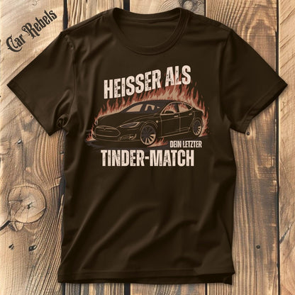 Tesla Tinder T-Shirt - Car Rebels