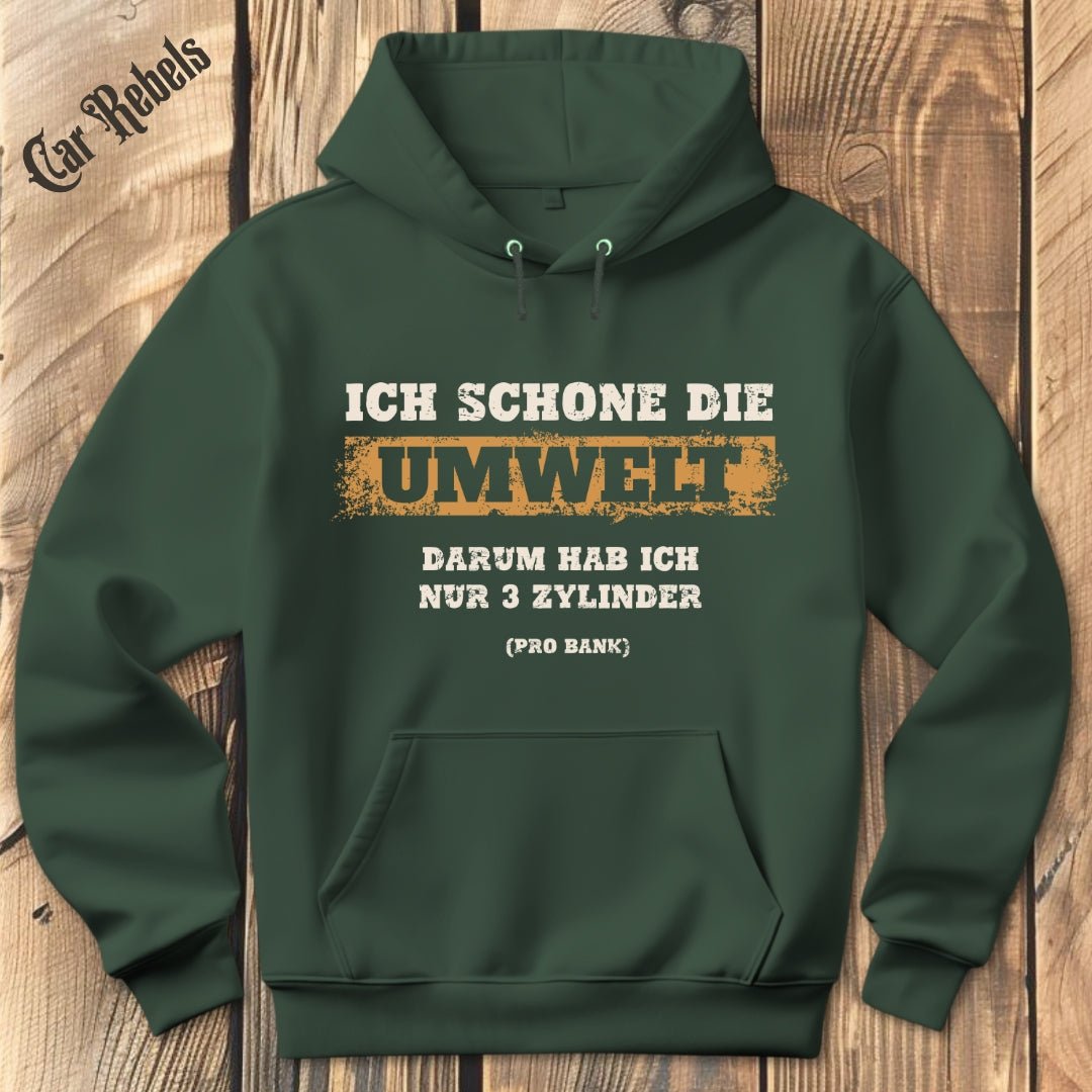 Umweltschonung 6 Zylinder Hoodie - Car Rebels