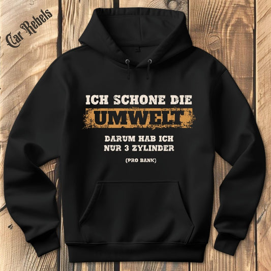 Umweltschonung 6 Zylinder Hoodie - Car Rebels