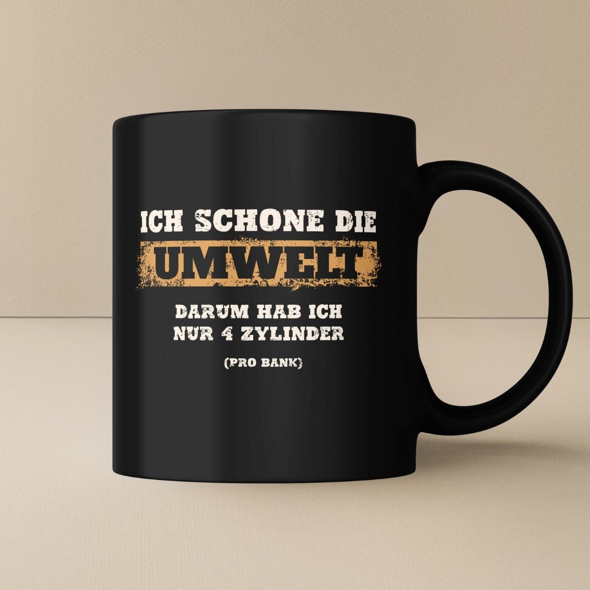 Umweltschonung 8 Zylinder Tasse - Car Rebels