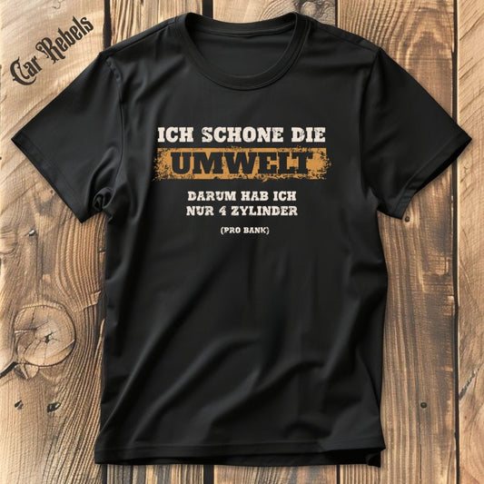 Umweltschonung 8 Zylinder | Unisex T - Shirt - Car Rebels