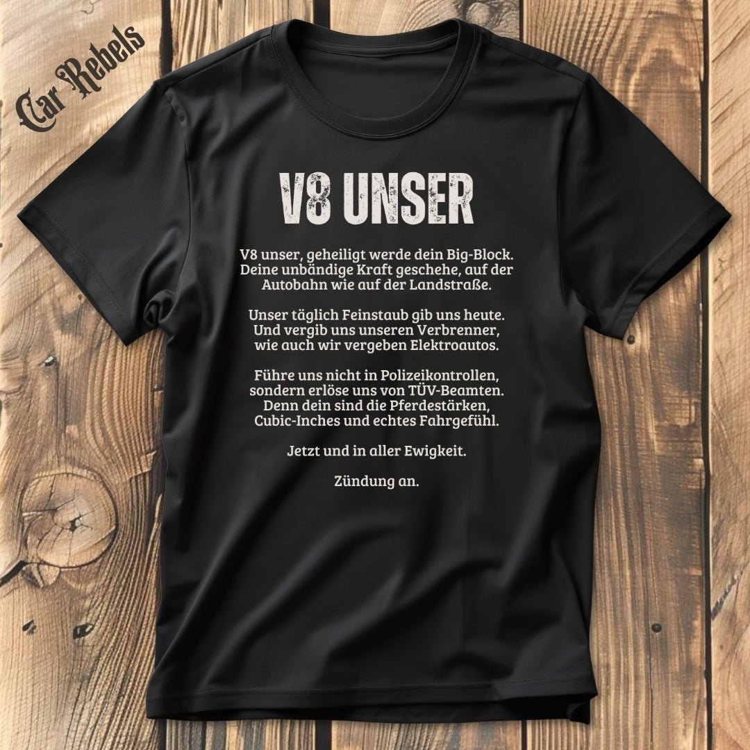 V8 Unser T-Shirt - Car Rebels