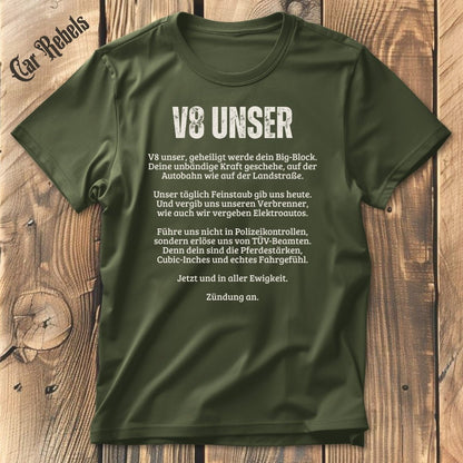 V8 Unser T-Shirt - Car Rebels