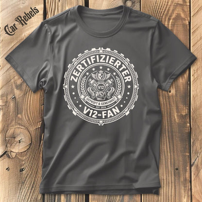 Zertifizierter V12 Fan T-Shirt - Car Rebels