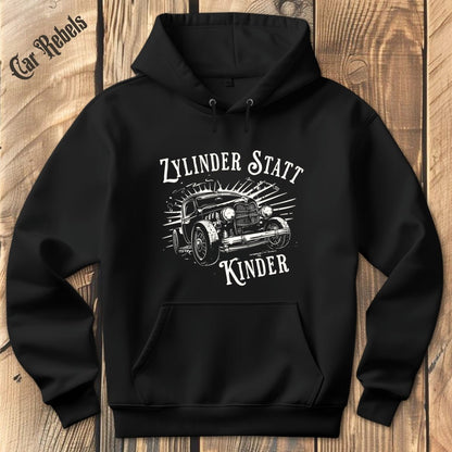 Zylinder statt Kinder Retro | Hoodie - Car Rebels